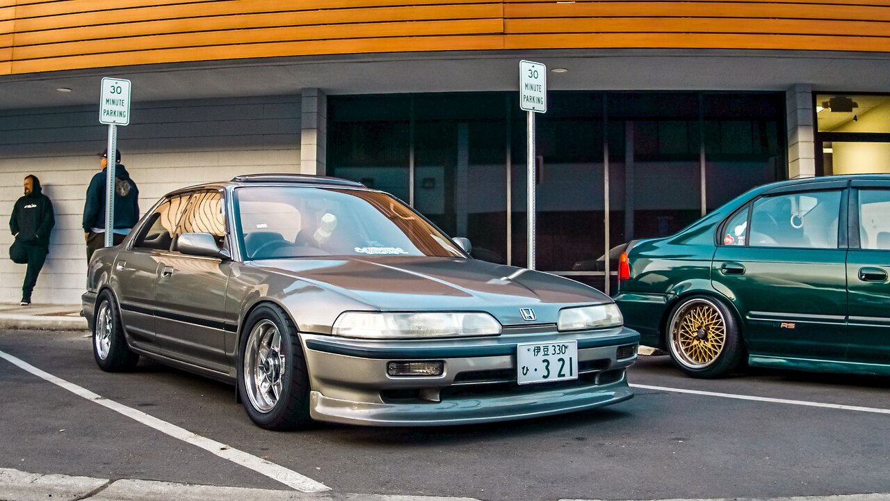 PERFECT Stance On This Honda Integra ZXI at Honda Spot Cars & Coffee!!