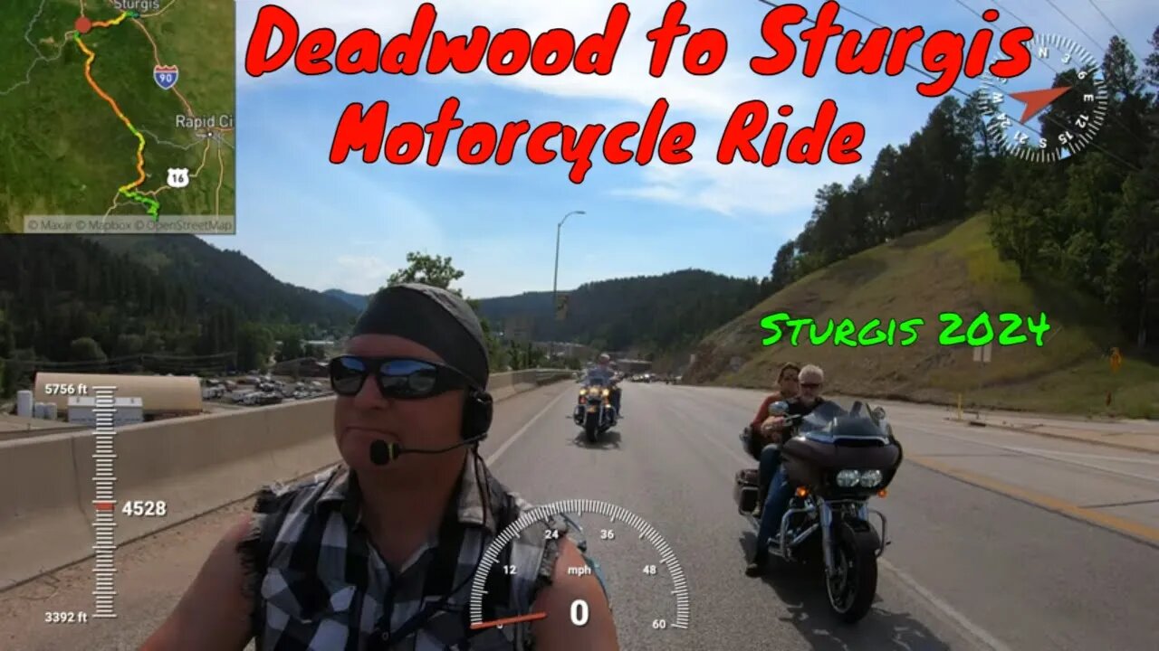 Sturgis Deadwood to Main Street Sturgis Motorcycle Ride