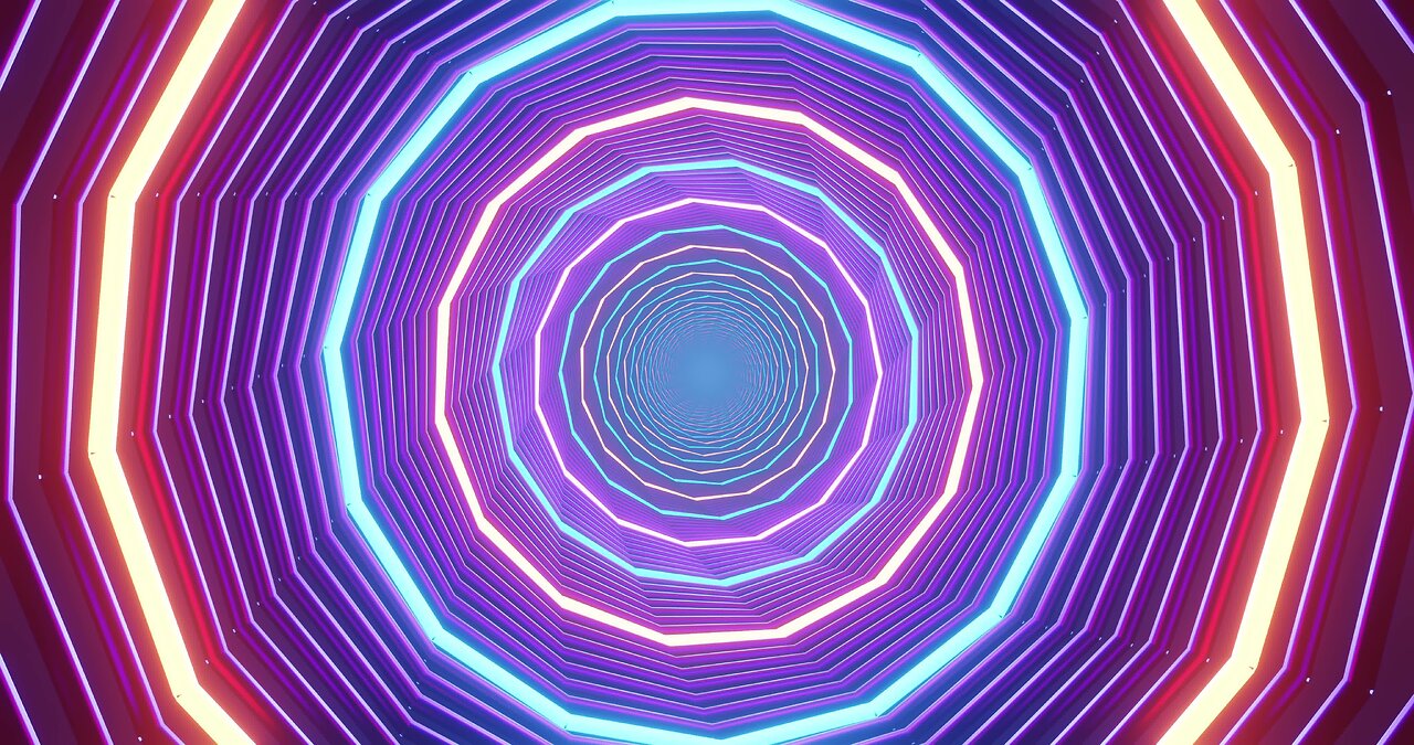 👍 vj loop background 4k (VJLOOP NEON tunnel)