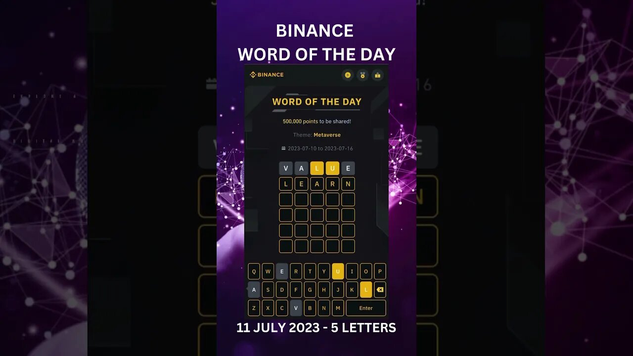 Mind-Blowing Binance WOTD Quiz! Metaverse Edition! Test Your Skills Now! [2023-07-11] #shorts #wodl