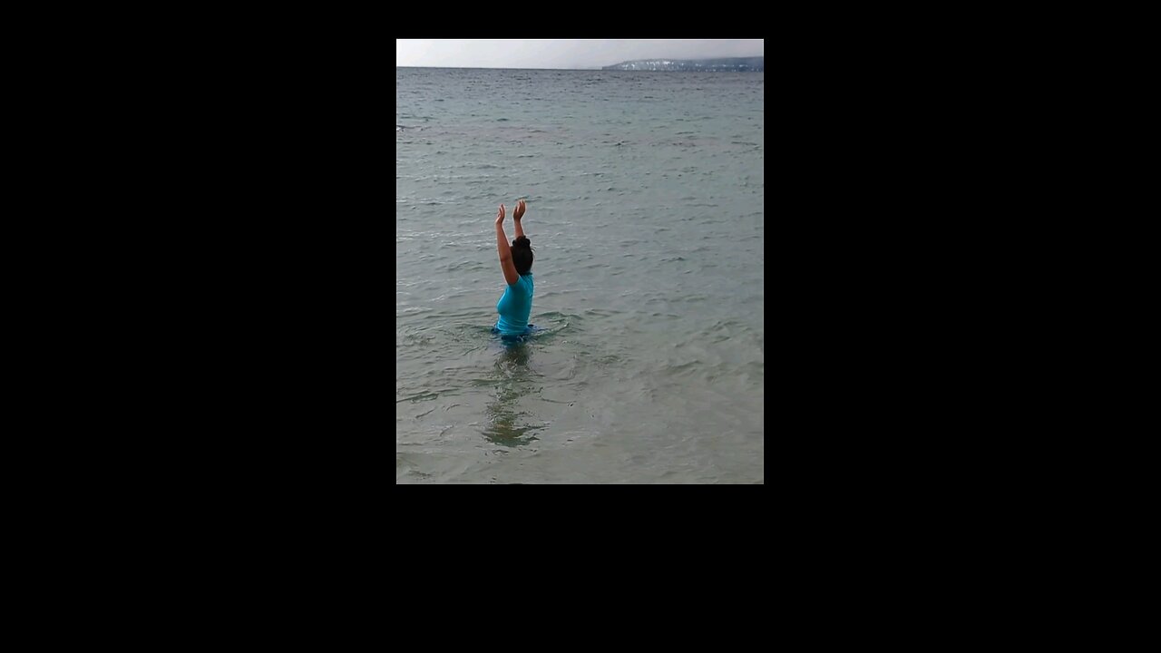 Cold plunge in Lake Tahoe