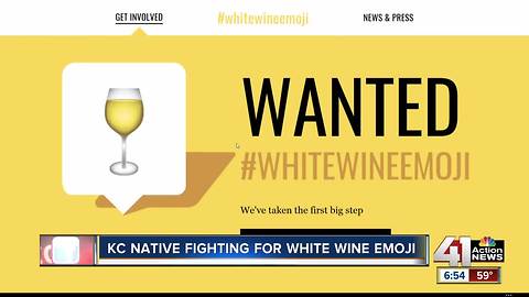 KC native on team pressing for white wine emoji