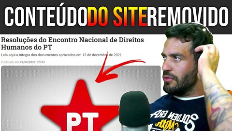 EXLCLUSIVO: VEJA O QUE TINHA NO SITE QUE O PT TIROU DO AR ONTEM DE NOITE kkkkkkkkkkkkkkkkkkk