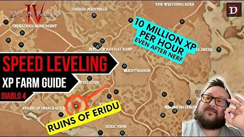 10 Million XP per Hour even AFTER Nerf (Ruins of Eridu) | Diablo 4