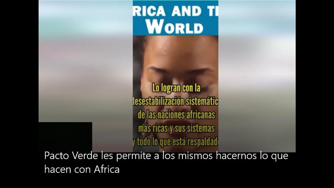 Mismos creadores del Pacto Verde han hecho esto a Africa