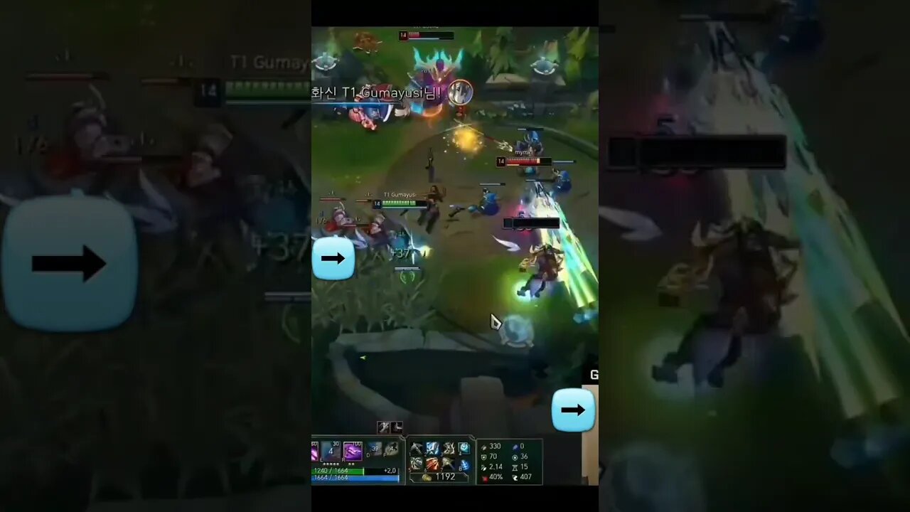 Gumayusi 1v3 #shorts