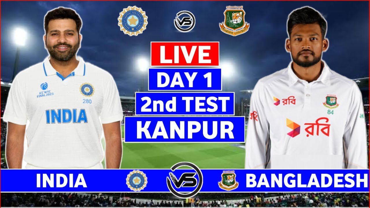 India v Bangladesh 2nd Test, Day 1 is called off due to bad light & rain, Bangladesh score 107/3