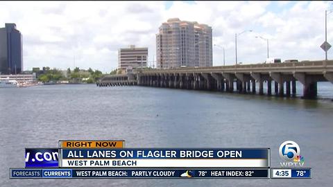 Flagler Memorial Bridge is open in West Palm Beach