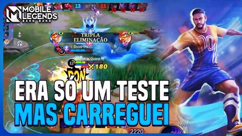 FUI TESTAR A SKIN DO NEYMAR NO BRUNO E ACABEI CARREGANDO KKKKKKKKKKK | MLBB