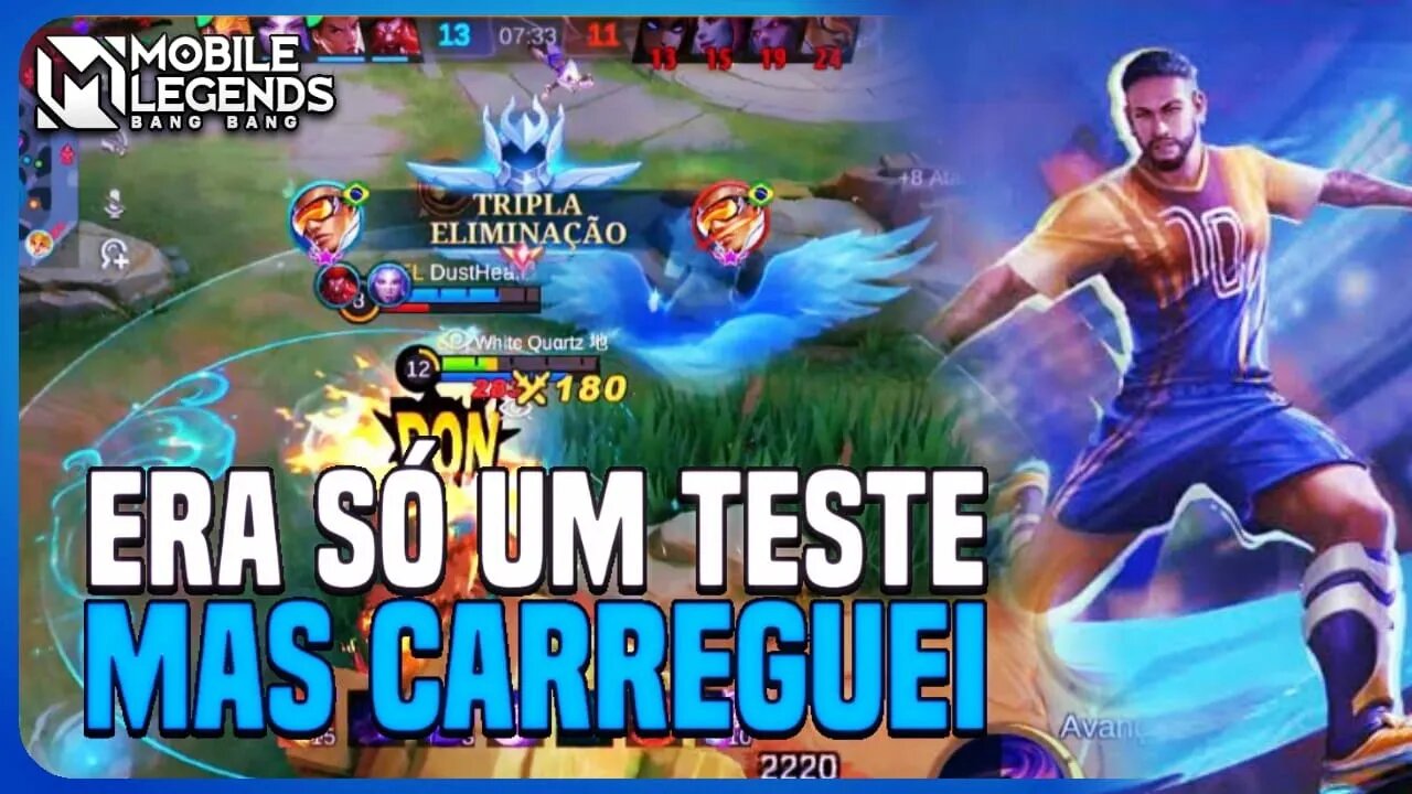 FUI TESTAR A SKIN DO NEYMAR NO BRUNO E ACABEI CARREGANDO KKKKKKKKKKK | MLBB