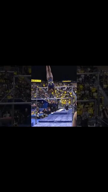 Sierra Brooks 9.975 on Bars - Oklahoma at Michigan 3/6/23 #shorts