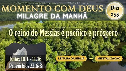 MOMENTO COM DEUS - MILAGRE DA MANHÃ - Dia 255/365 #biblia