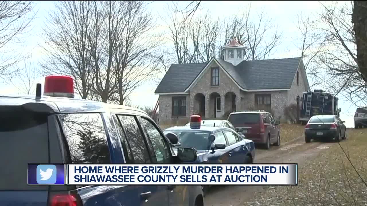 Home where grizzly murder happened in Shiawassee County sells at auction