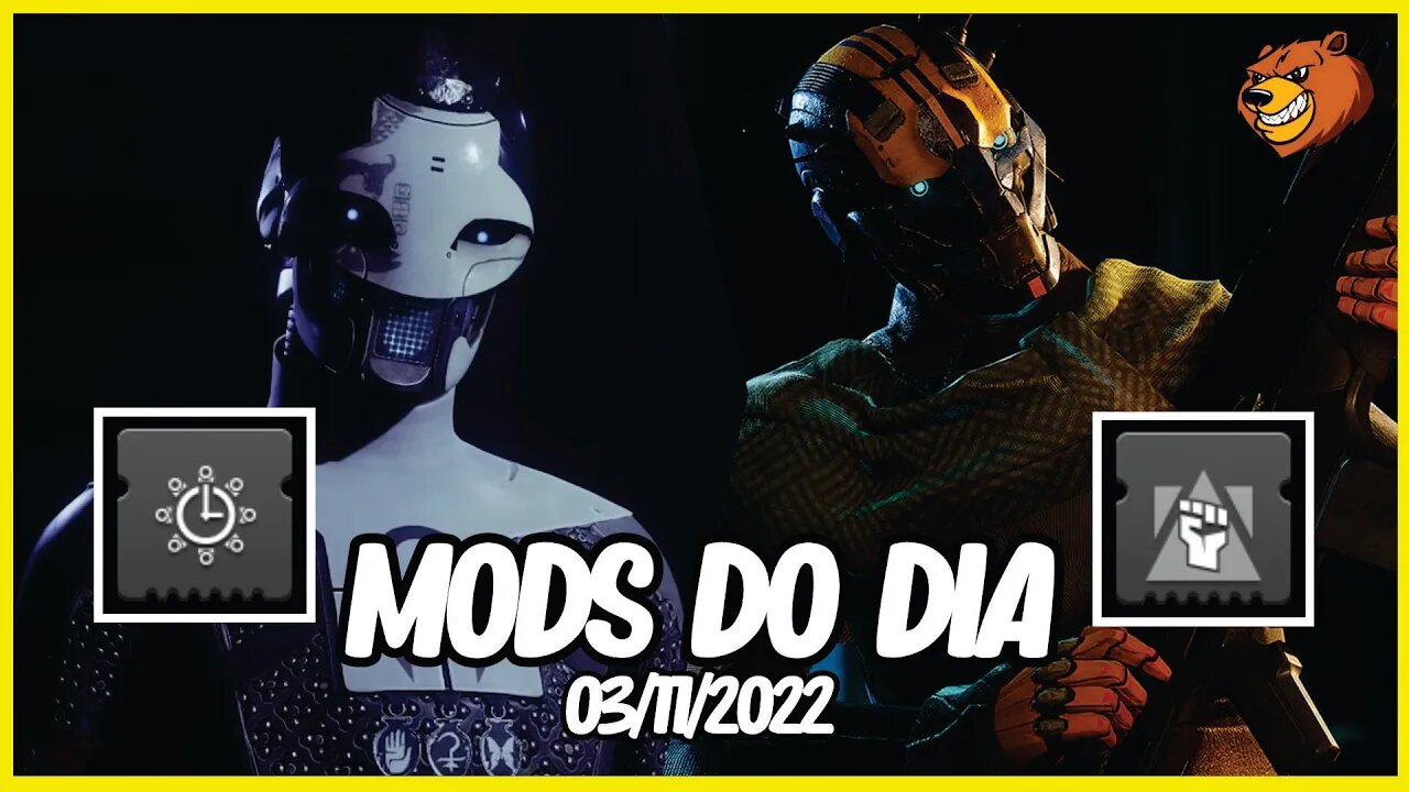 DESTINY 2 │ OS MODS DO DIA ADA-1 E BANSHEE CONFIRA 03/11/2022