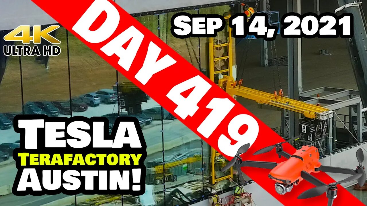 Tesla Gigafactory Austin 4K Day 419 -9/14/21- INCREDIBLE PROGRESS AT GIGA TEXAS + BORING CO UPDATE!