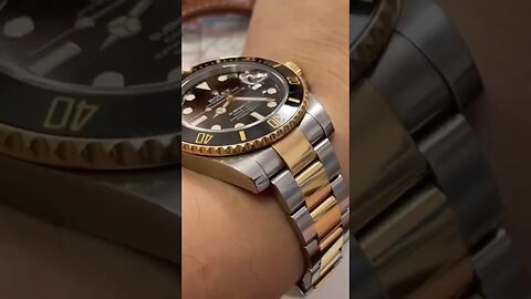 Let’s take a moment to appreciate the black two tone rolex sub