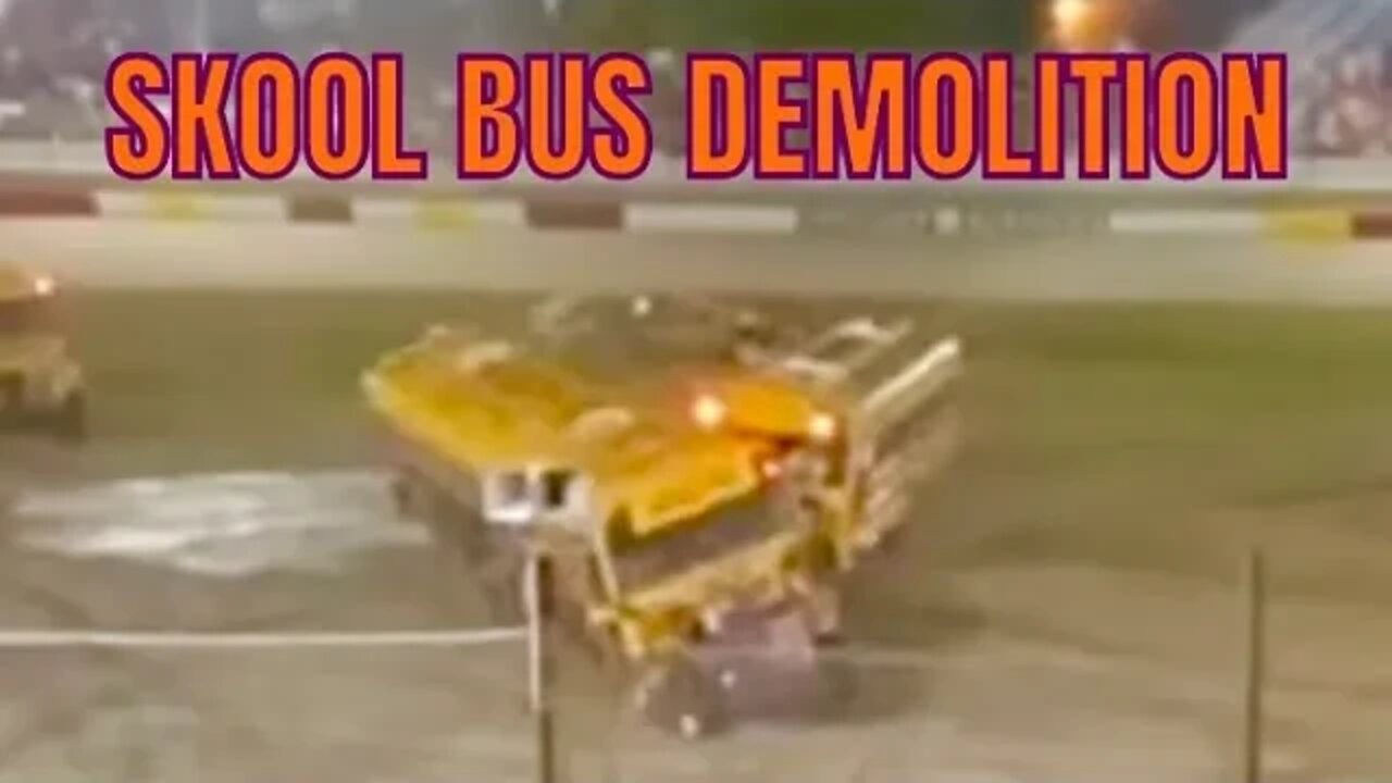 Bus Demolition Crazy 8 - Rockford Speedway - Night Of Thrills (Part 1)