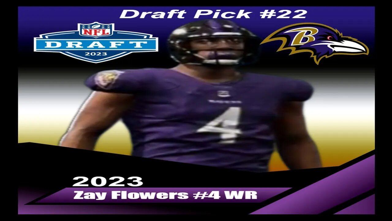 Madden 23 Zay Flowers NFL Draft 23 Creation