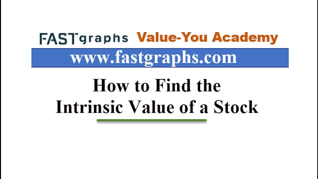 6 - How to Find the Intrinsic Value of a Stock