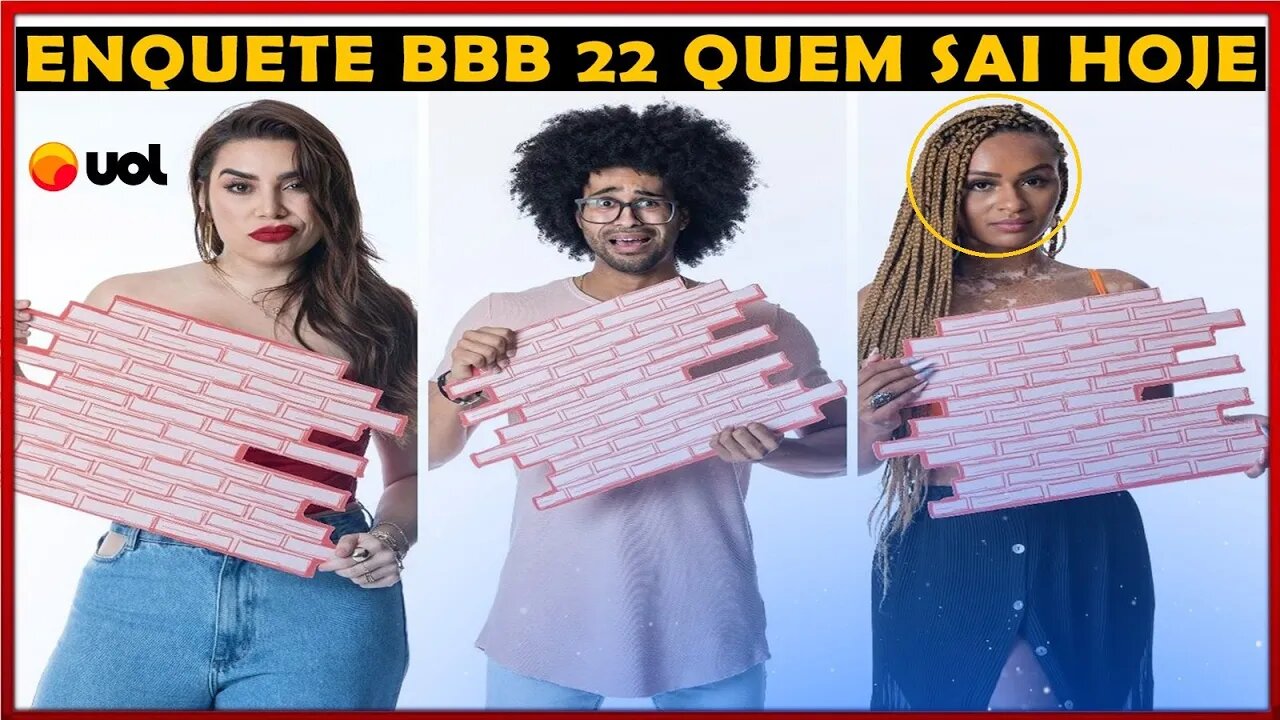 ENQUETE UOL BBB22 REVELA QUEM VAI SAIR HOJE DO 1º PAREDÃO ENTRE LUCIANO NAIARA E NATALIA DEODATO