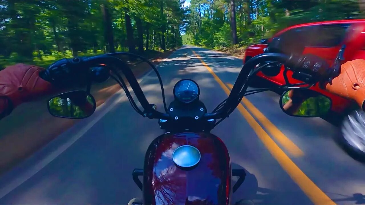 Harley Davidson Hill Climb | Pure Engine sound | Sportster Iron 1200 (ASMR GoPro 4K POV)