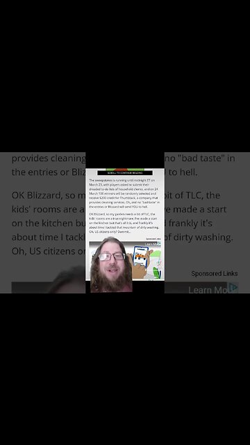 Byte Size News: Blizzard pays for your housecleaning! #shorts