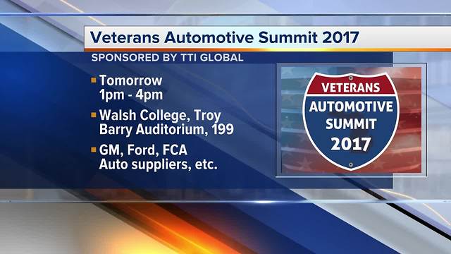 Jobs for veterans featured at automotive summit in Troy on Sept. 15