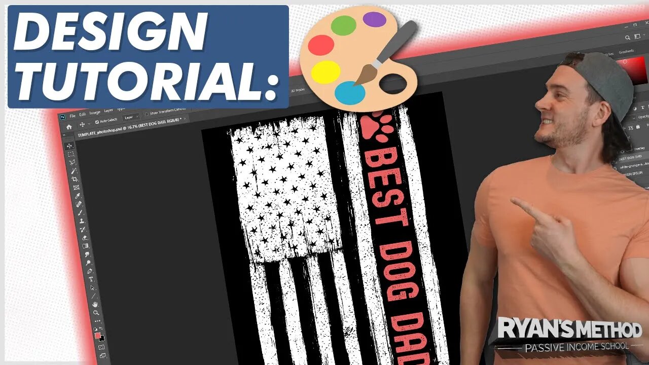 DESIGN TUTORIAL: Vertical Flag w/ Text (Scalable w/ Cross-Niche Potential!)