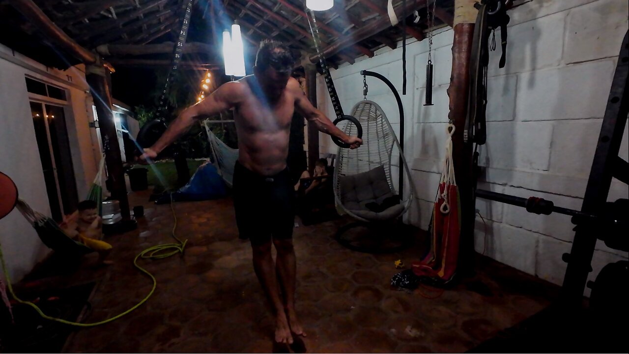 Father & Son Workout in Nicaragua - Cut Day 180 - Chest & Triceps - Ring Calisthenics Focused Week