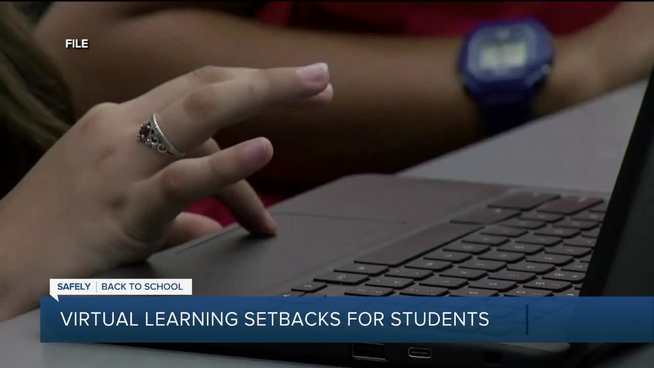 Virtual learning setbacks for students