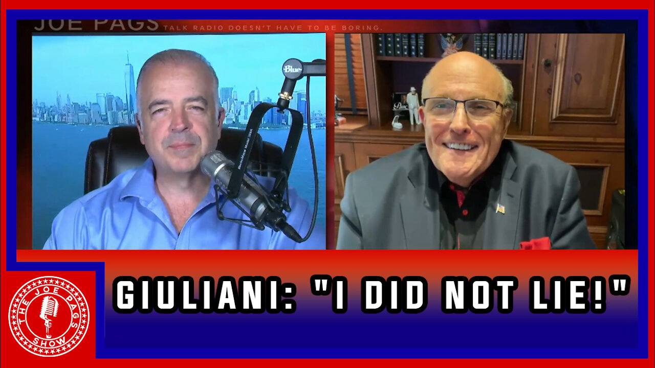 Rudy Giuliani: I DID NOT Lie