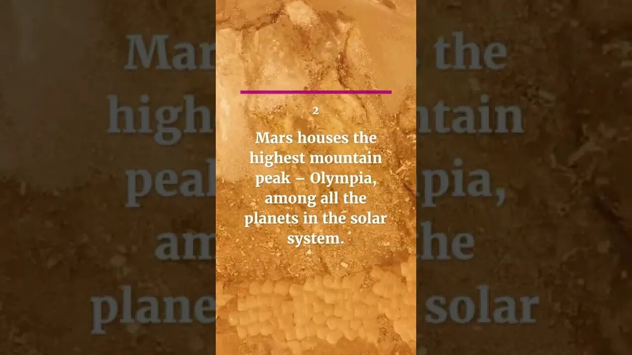 6 Mind-blowing Facts about Mars #shorts