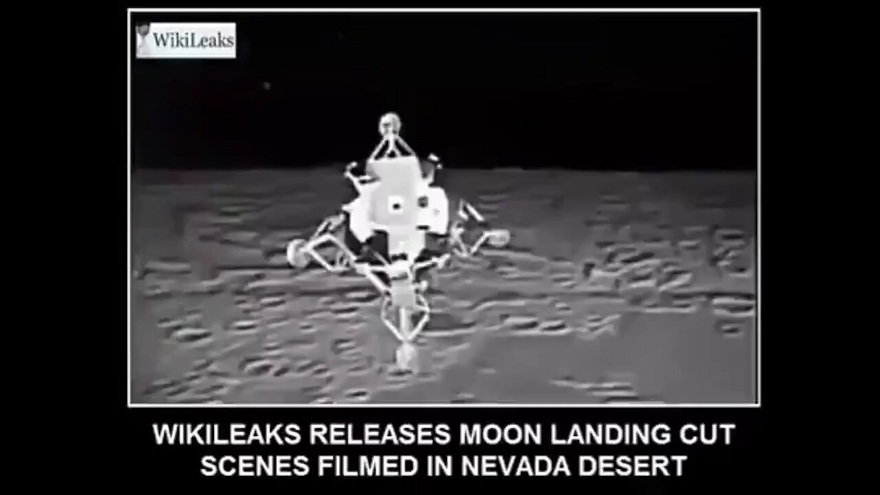 Wikileaks released the true footage of going to the moon taken in the desert