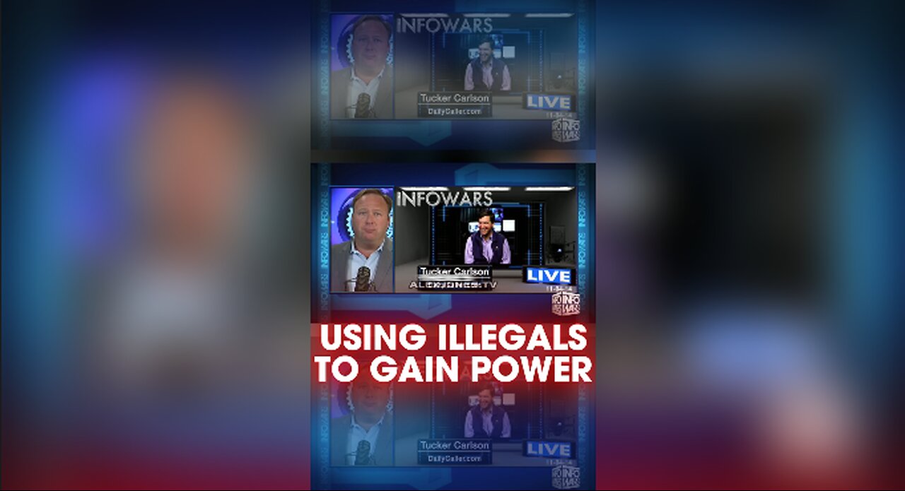 Alex Jones & Tucker Carlson: Democrats Use Illegals To Gain Power - 11/4/14