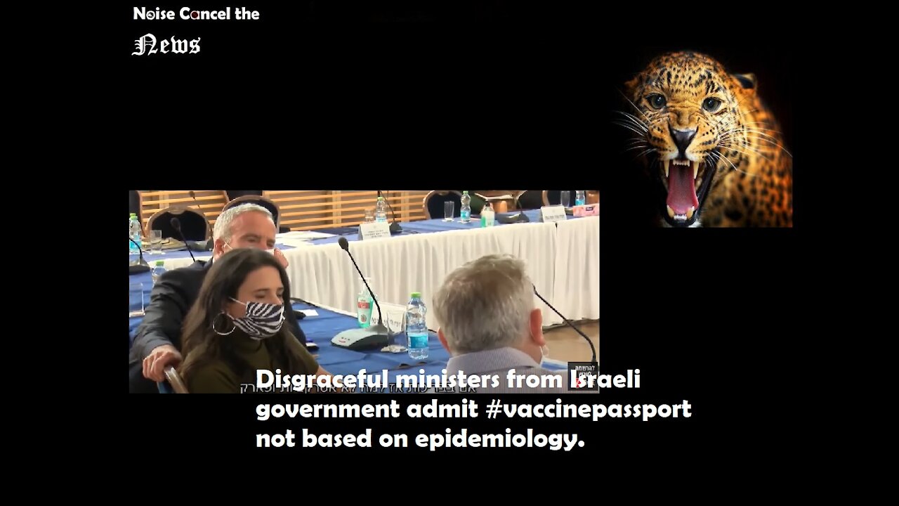 Disgraceful ministers from Israeli government admit #vaccinepassport not based on epidemiology.