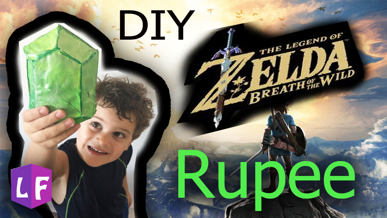 DIY: Paper Mache Zelda Rupee