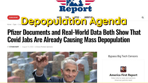 Documentation and Data Showing Covid Jabs Causing Mass Depopulation