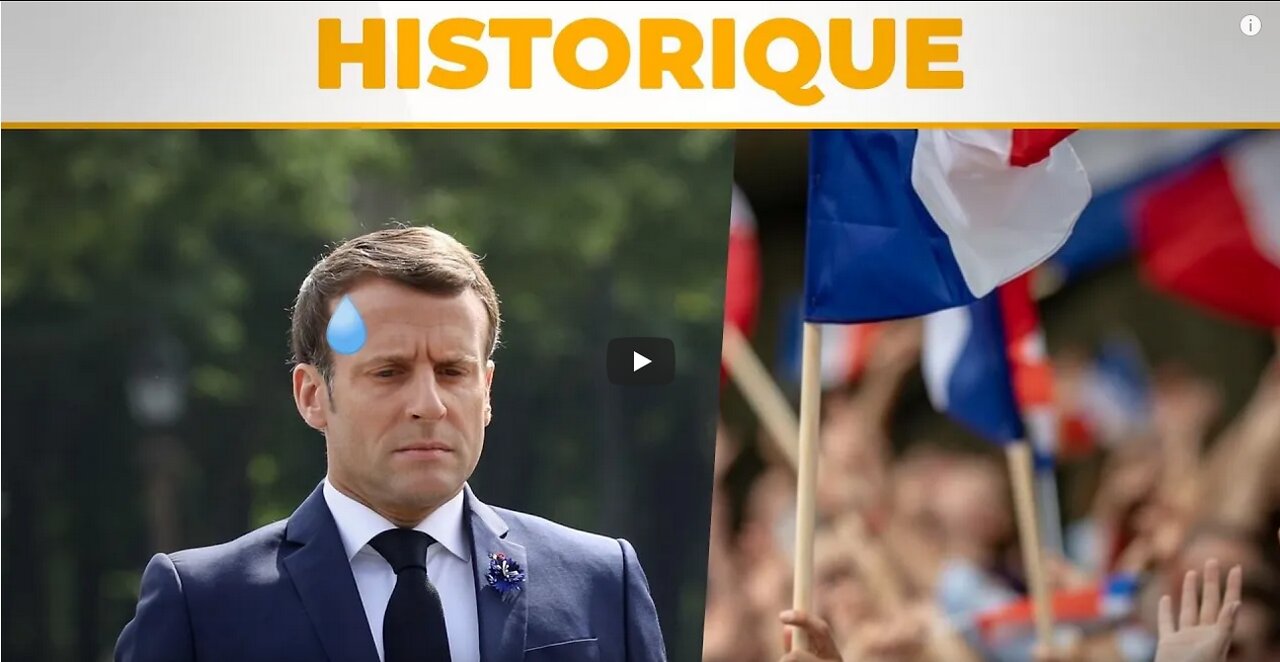 Le 16 avril 2022 tremblement de terre contre Macron