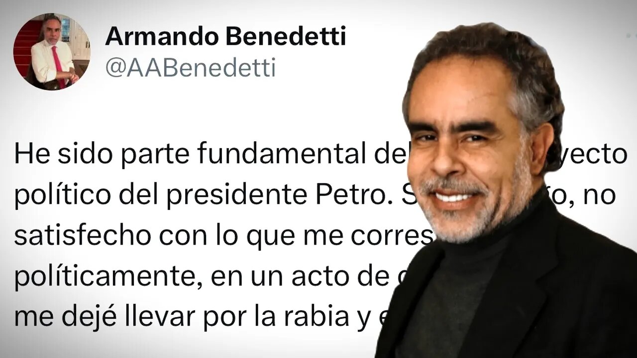 🎥Armando Benedetti reconoció que estaba bajo efectos del alcohol durante la conversación filtrada 👇