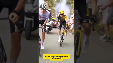 Así fue como Tadej Pogacar atacó a Jonás Vingegaard en la Etapa 6 del Tour de Francia 2023.