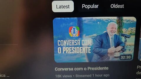 conversa com o presidente lula hoje não teve nem 18 mil visualizações totais... flop miserável