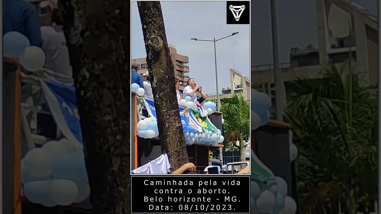 Caminhada pela vida contra o aborto. 08/10/2023