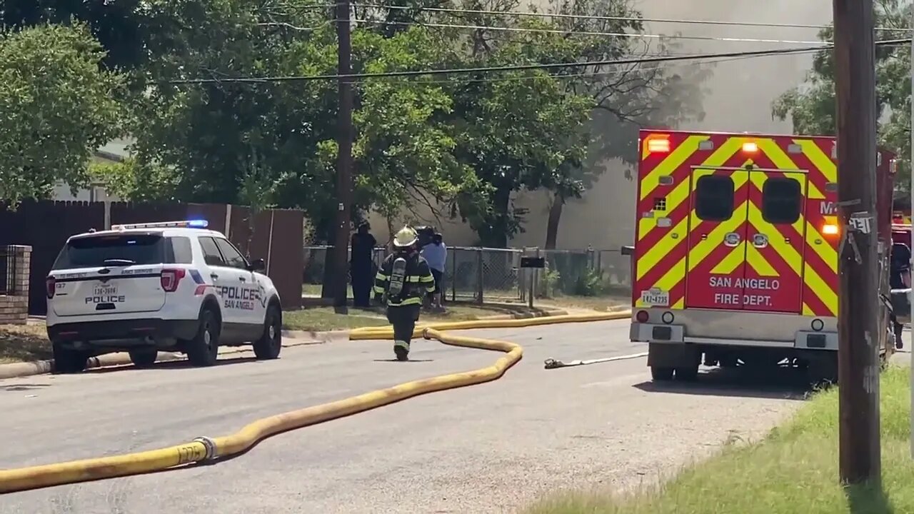 Structure Fire at 421 Avenue V in San Angelo