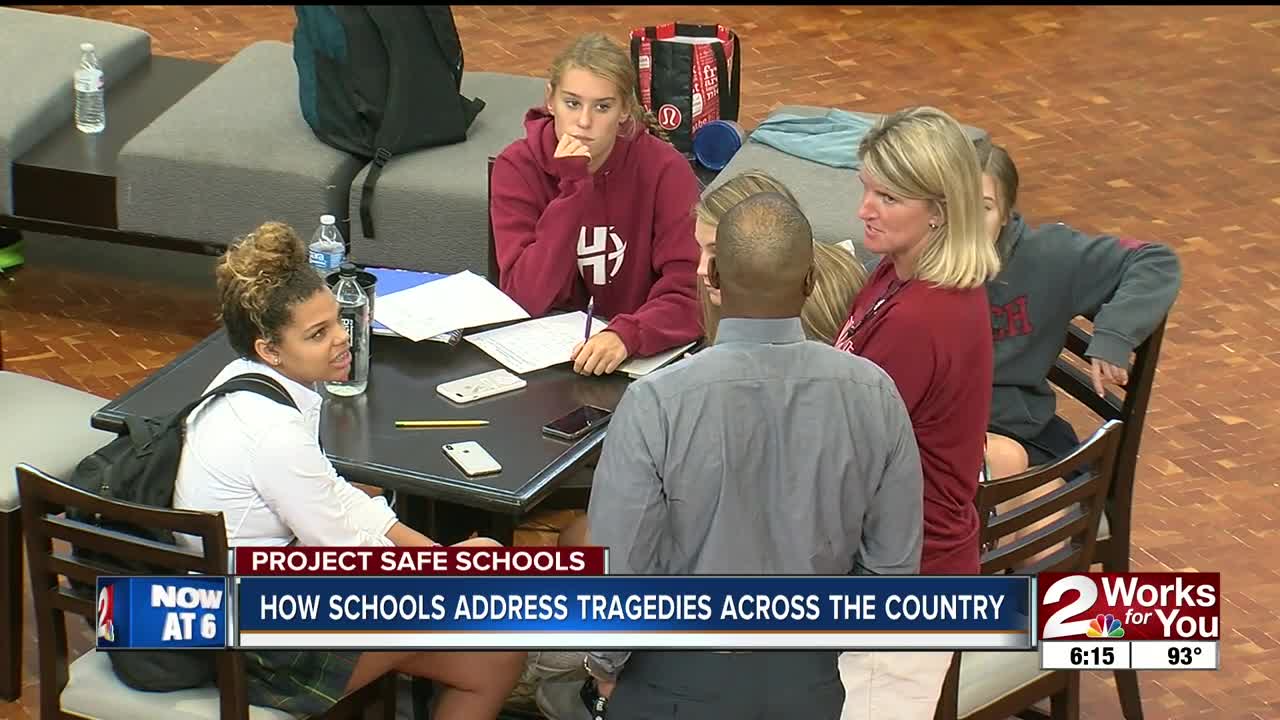 Schools address national mass shootings