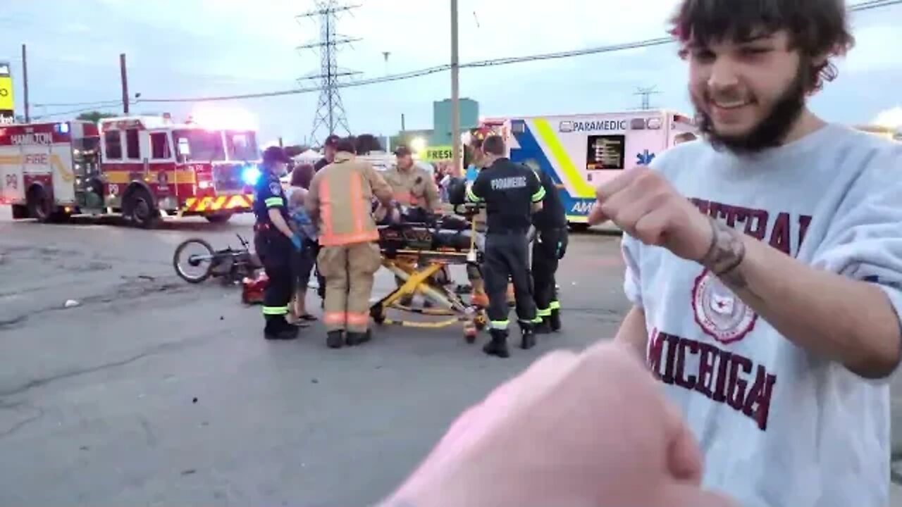 SJW Liberal tries stopping me recording car accident