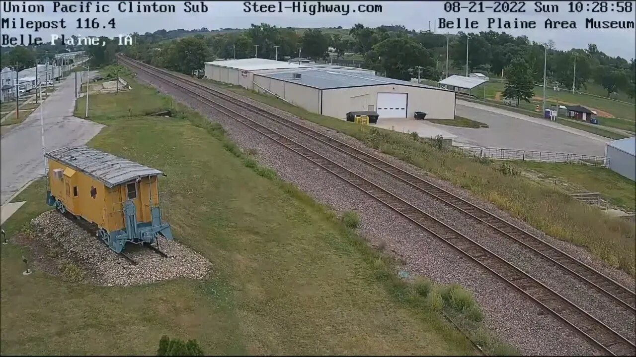 SB to EB Mow Equipment at Mills Tower in Iowa Falls and Belle Plaine, IA on August 21, 2022