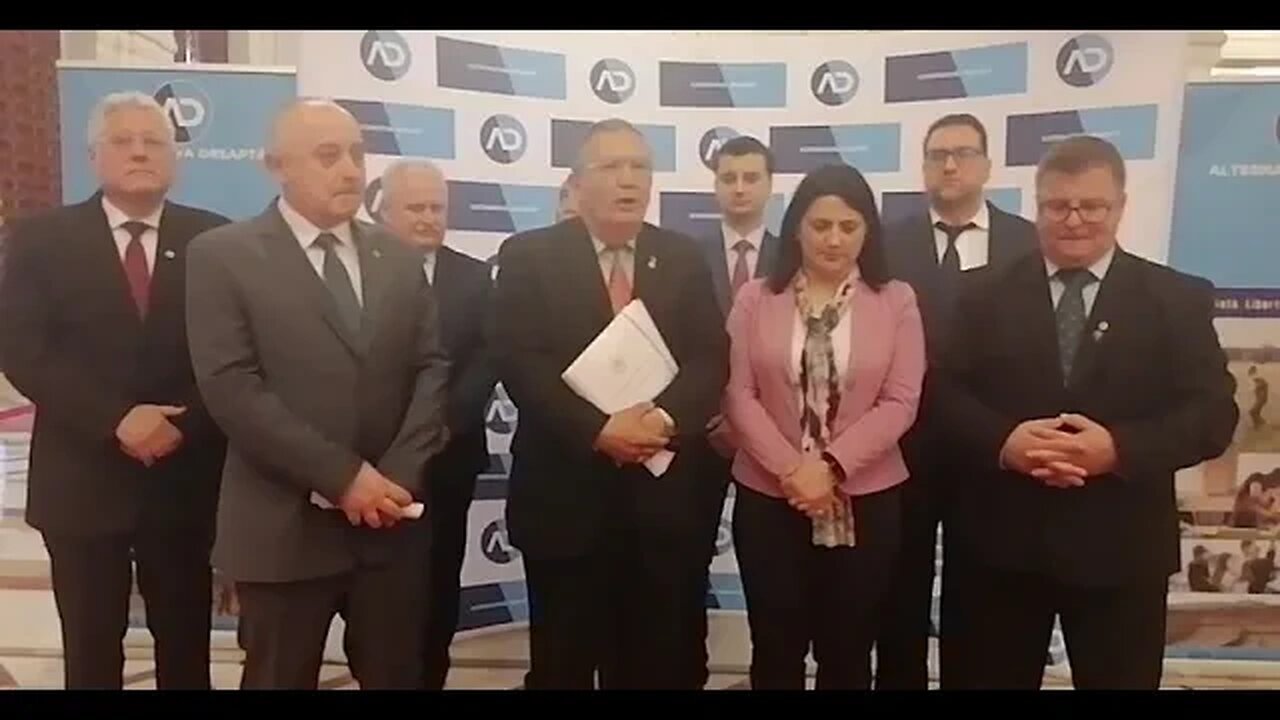 Conferință de presă - Alternativa Dreaptă devine partid cu afiliere parlamentară.