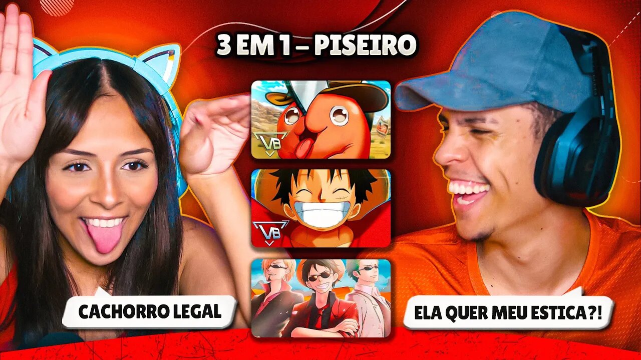 3 EM 1: VITCH BEATS & GEEDIX - Um Cachorro Legal, Luffy & Piseiro do Trio Monstro |[React em Casal]🔥