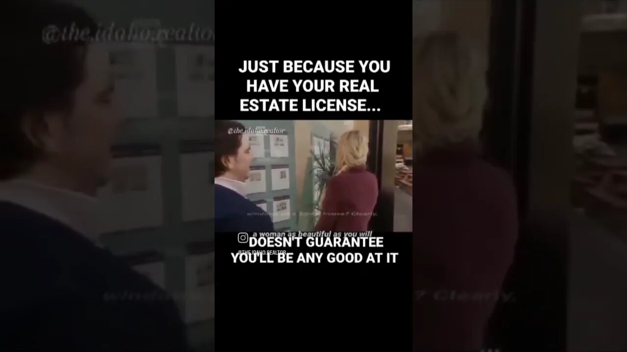 Just because you have your license, doesn't mean you're any good 😂🏡 #idaho #realtor #shorts