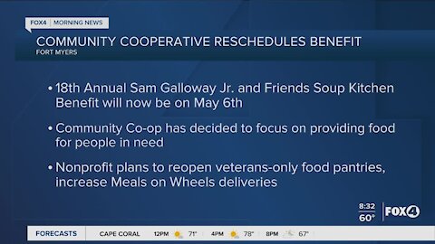 Soup Kitchen Benefit rescheduled